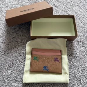Burberry Tan Leather Card Holder